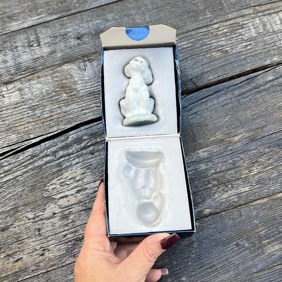 Lladro A Friend For Life Poodle Puppy Dog Society #7685 Porcelain Figurine Box - Picture 8 of 10